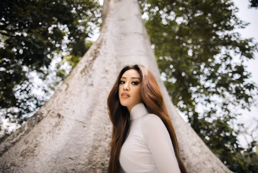  Hiện Hoa hậu Khánh Vân đang chuẩn bị với vai trò đồng hành cùng cuộc thi Hoa hậu Hoàn vũ Việt Nam 2022. Ảnh: Nguyễn Long. 