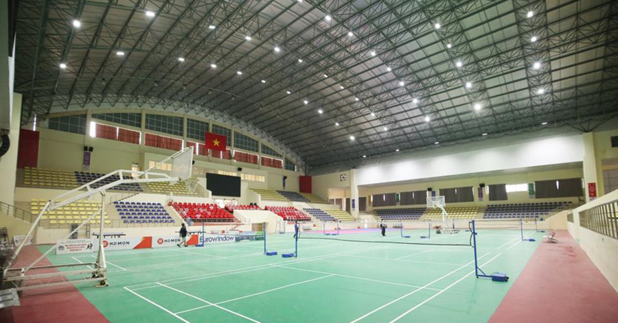 Nhà thi đấu Hoài Đức. Ảnh: Hoàng Quân Nhà thi đấu Hoài Đức. Ảnh: Hoàng Quân