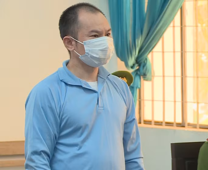 Bị cáo Nguyễn Quang Tân tại phiên tòa sơ thẩm