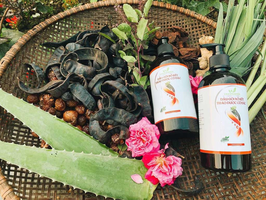 Sản phẩm dầu gội của Châm đang được rất nhiều bạn gái tin dùng. Ảnh: NVCC