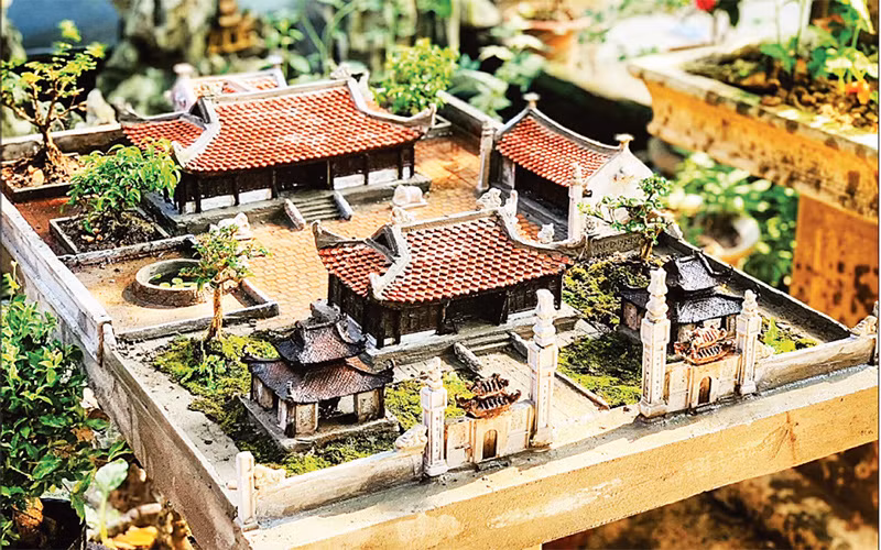 Một tác phẩm đình làng do Trương Văn Bộ thi công.