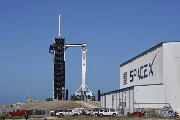 Tàu vũ trụ của SpaceX. Ảnh: AP