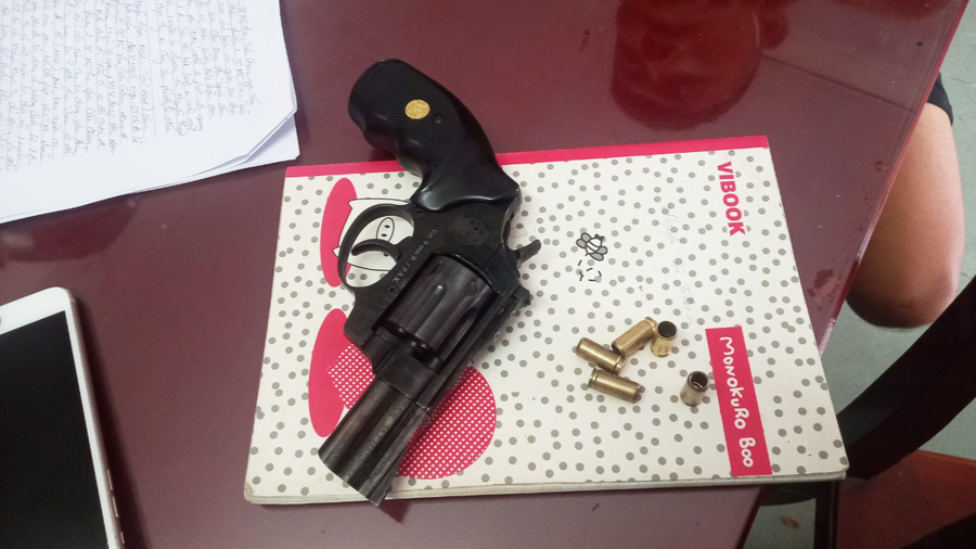 Khẩu súng gây án chết người khu vực cầu Quay, TP.Mỹ Tho. Ảnh: B.B Khẩu súng gây án chết người khu vực cầu Quay, TP.Mỹ Tho. Ảnh: B.B