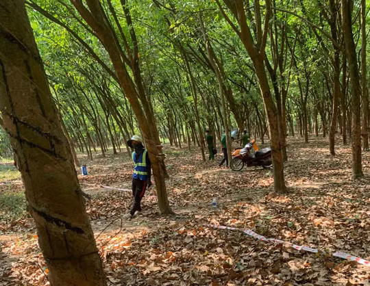 Công an khám nghiệm hiện trường