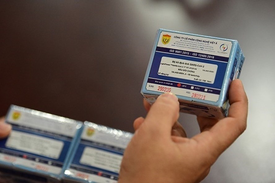 Kit test không phải do Công ty Việt Á 