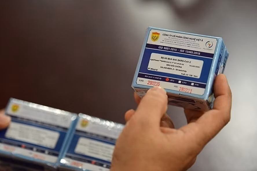 Kit test không phải do Công ty Việt Á 