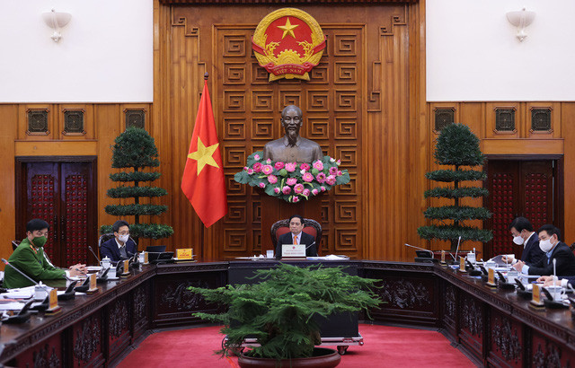 Thủ tướng Chính phủ Phạm Minh Chính: Tập trung ưu tiên nguồn lực hoàn thành việc triển khai 25 dịch vụ công thiết yếu phục vụ người dân, doanh nghiệp theo đúng tiến độ và yêu cầu tại Đề án 06 - Ảnh: VGP