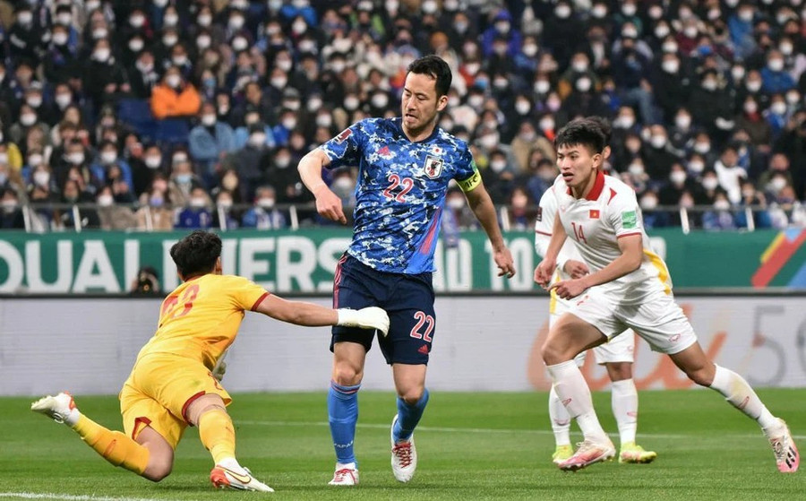  Trận hòa trước ĐT Nhật Bản cho thấy sự tiến bộ rõ rệt của ĐT Việt Nam. Ảnh: SPORT