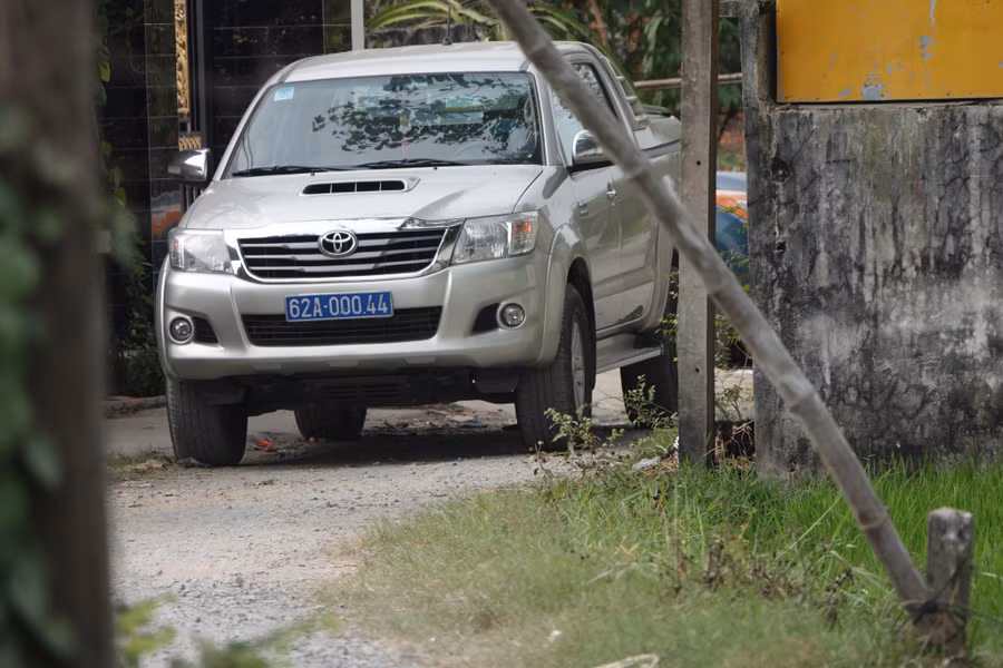 Lực lượng chức năng tỉnh Long An đã rời khỏi Tịnh thất Bồng Lai vào chiều 7.3. Ảnh: Bắc Bình