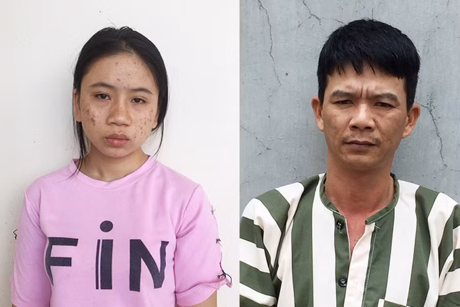 Đối tượng Thương (Ayun Pa) và Quang (An Khê) bị bắt giữ. Ảnh: H.N