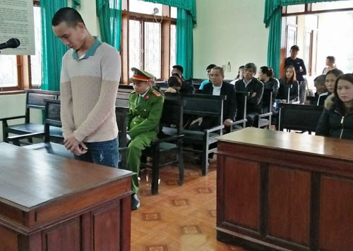 Bị cáo Hải tại phiên tòa