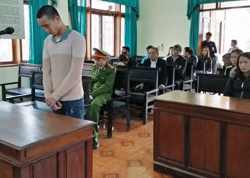 Bị cáo Hải tại phiên tòa