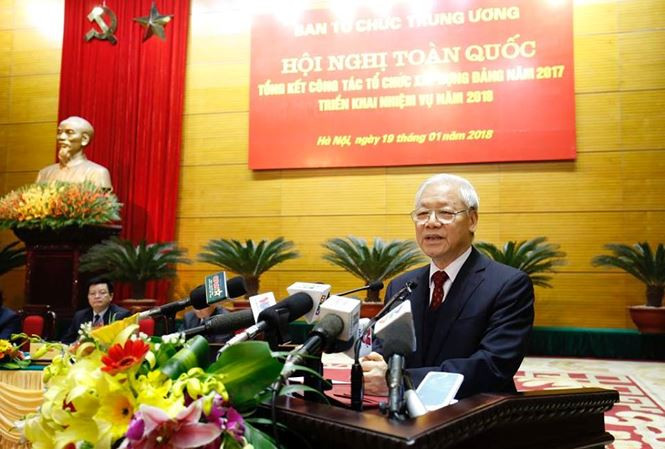 Tổng Bí thư Nguyễn Phú Trọng tham dự hội nghị. Tổng Bí thư Nguyễn Phú Trọng tham dự hội nghị.