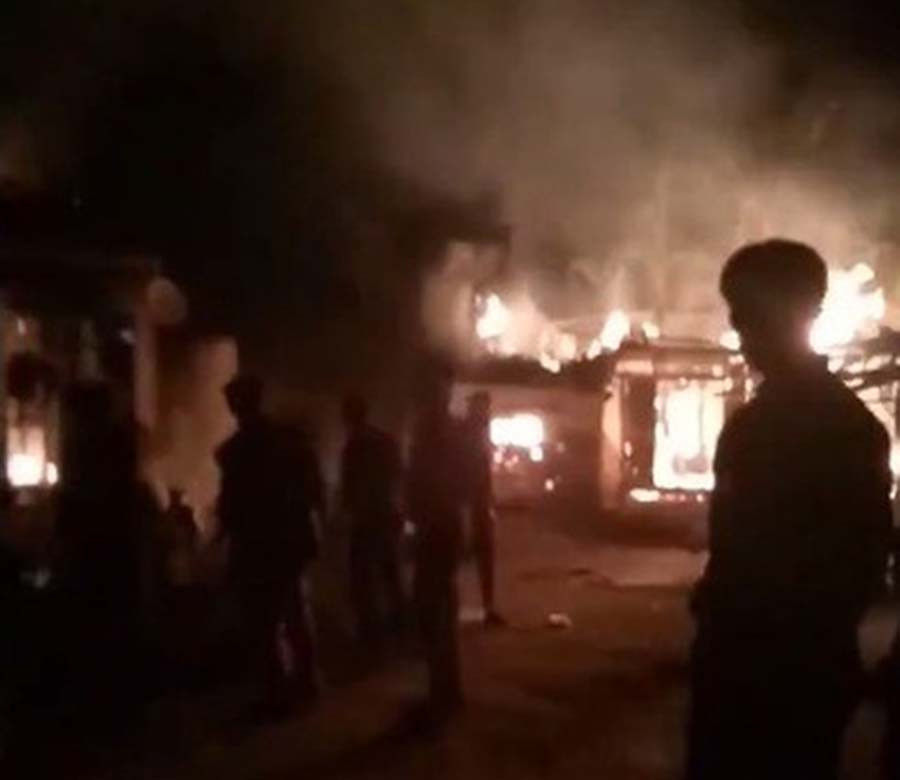 Ngôi nhà của ông Th bị thiêu rụi hoàn toàn