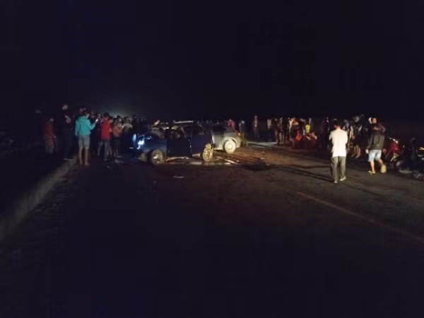 Hiện trường vụ tai nạn.