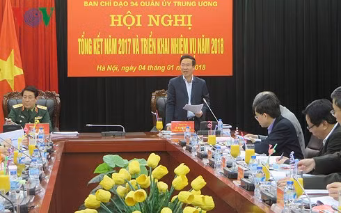 Ủy viên Bộ Chính trị, Bí thư Trung ương Đảng, Trưởng Ban Tuyên giáo Trung ương Võ Văn Thưởng phát biểu tại Hội nghị.