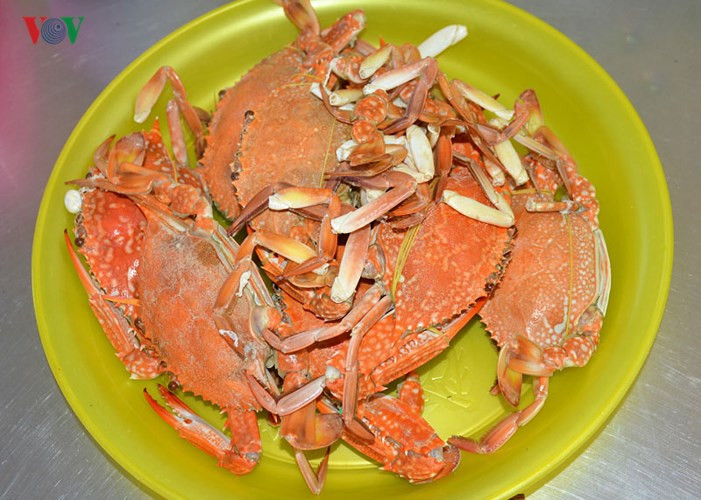 Nhiều món ngon được người dân tự tay đánh bắt từ biển về chế biến phục vụ du khách