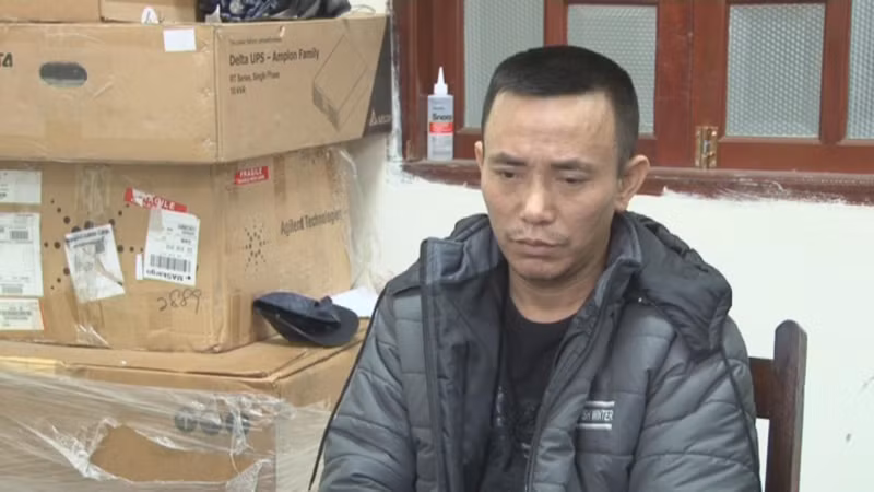 Đối tượng Khoa tại cơ quan điều tra.