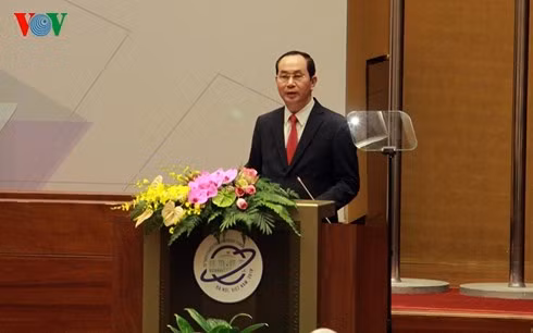 Chủ tịch nước Trần Đại Quang phát biểu chào mừng tại lễ khai mạc Hội nghị APPF-26.