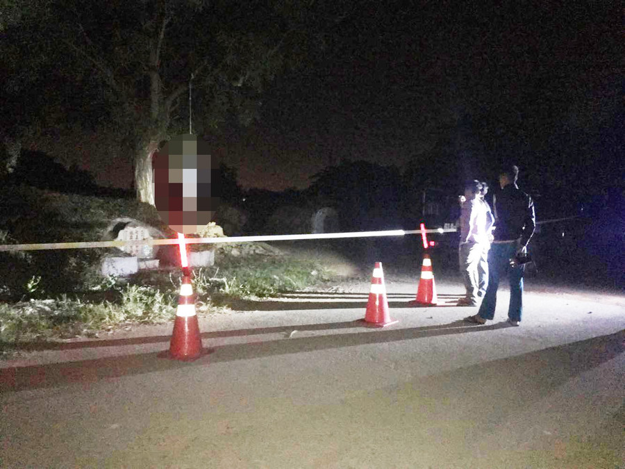 Hiện trường phát hiện thi thể nạn nhân xấu số.