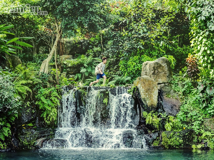 Núi còn có một dòng suối Tiên trong vắt và rừng cây bao quanh chủ yếu là dây leo như trong phim Tarzan. Núi còn có một dòng suối Tiên trong vắt và rừng cây bao quanh chủ yếu là dây leo như trong phim Tarzan.