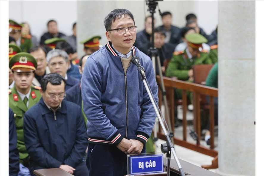 Ông Trịnh Xuân Thanh tại tòa. Ông Trịnh Xuân Thanh tại tòa.