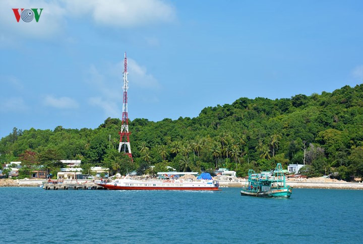 Một góc Hòn Đốc, trung tâm hành chính của quần đảo Hải Tặc.