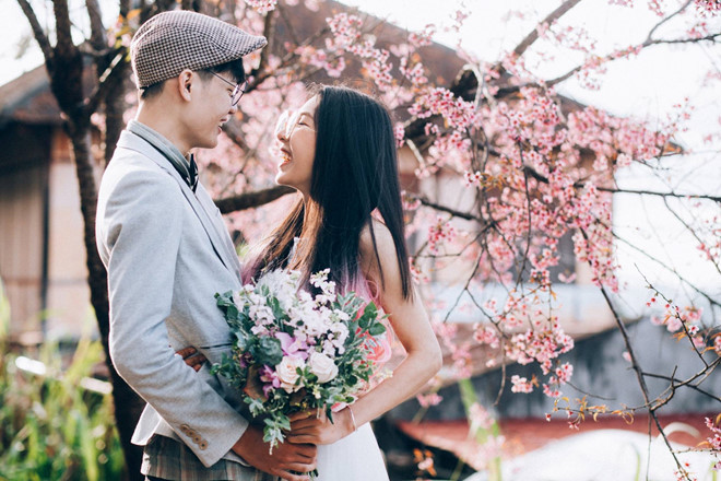 Nhiều đôi trẻ đã đến đây chụp ảnh.