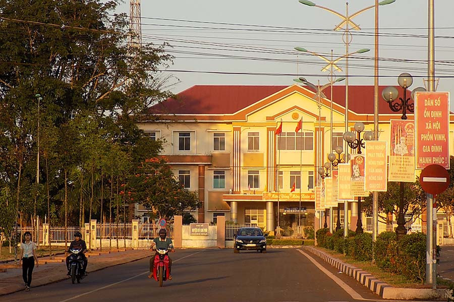 Trụ sở Huyện ủy Chư Pưh. Ảnh: T.N