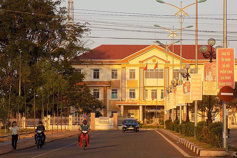 Trụ sở Huyện ủy Chư Pưh. Ảnh: T.N