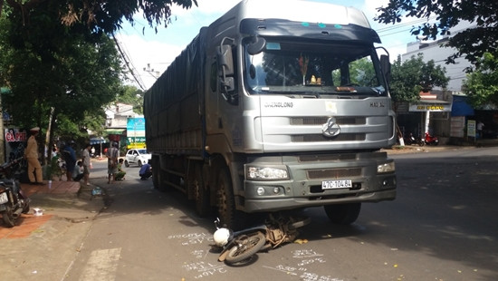 Hiện trường vụ tai nạn.