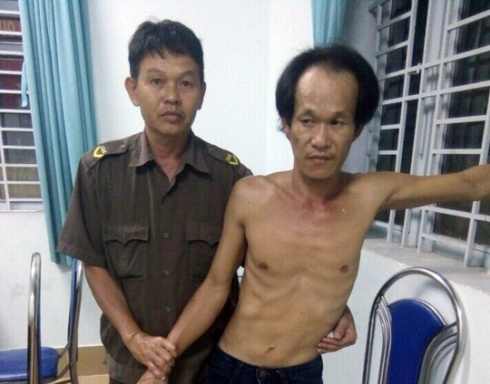 Lê Tấn Phong lúc mới bị bắt. Lê Tấn Phong lúc mới bị bắt.