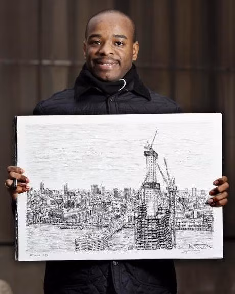 Chỉ cần nhìn sơ qua, Stephen Wiltshire đã có thể vẽ lại toàn bộ chi tiết một cách vô cùng tỉ mỉ.