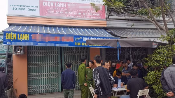 Hiện trường nơi phát hiện sự việc.