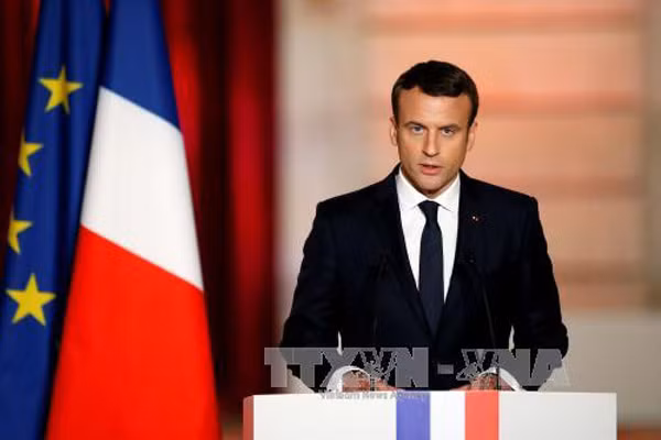 Tổng thống Pháp Emmanuel Macron.