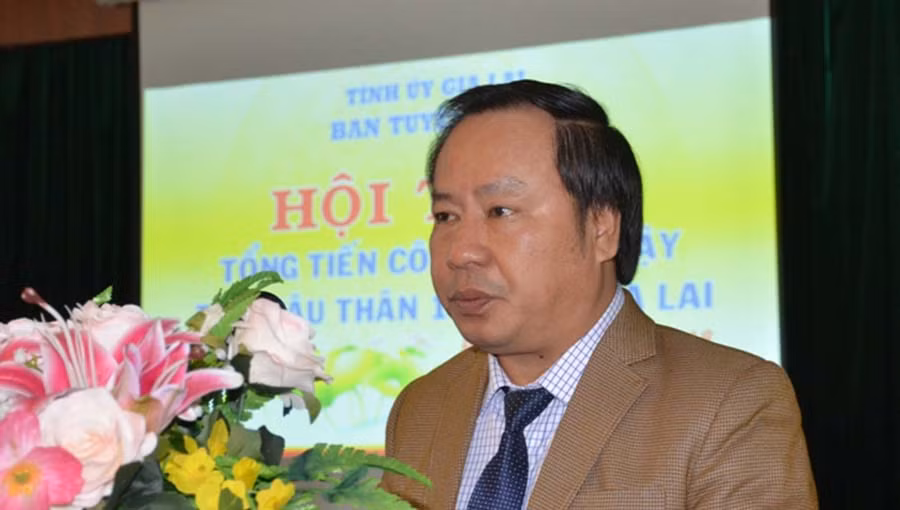 Phó Bí thư Tỉnh ủy phát biểu chào mừng hội thảo. Ảnh: V.H