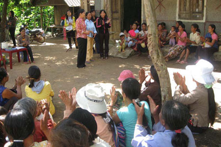 Tổ chức sinh hoạt Hội ở vùng sâu, vùng xa. Ảnh: P.D