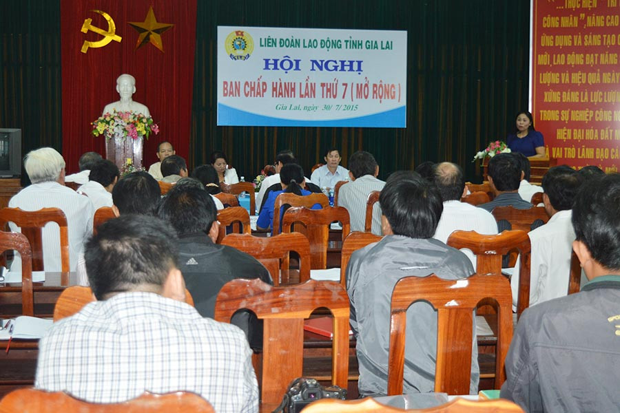 Ban Chấp hành Liên đoàn Lao động tỉnh đã tổ chức hội nghị Ban Chấp hành lần thứ 7 (mở rộng).  Ban Chấp hành Liên đoàn Lao động tỉnh đã tổ chức hội nghị Ban Chấp hành lần thứ 7 (mở rộng).