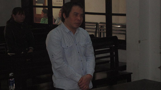 Bị cáo Quang tại phiên tòa.