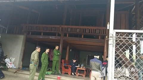 Hiện trường nơi xảy ra vụ án. 