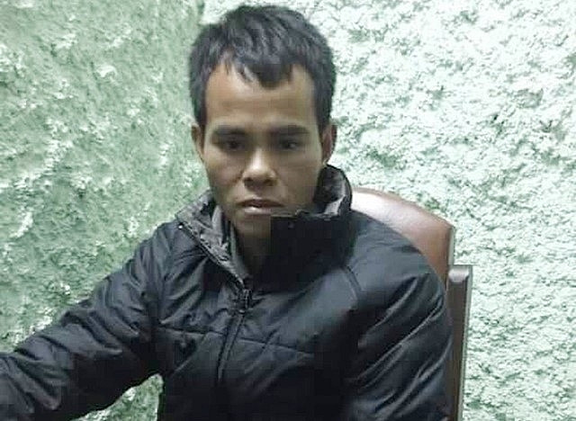 Đối tượng Bùi Văn Huỳnh đang lấy lời khai tại Cơ quan CSĐT.