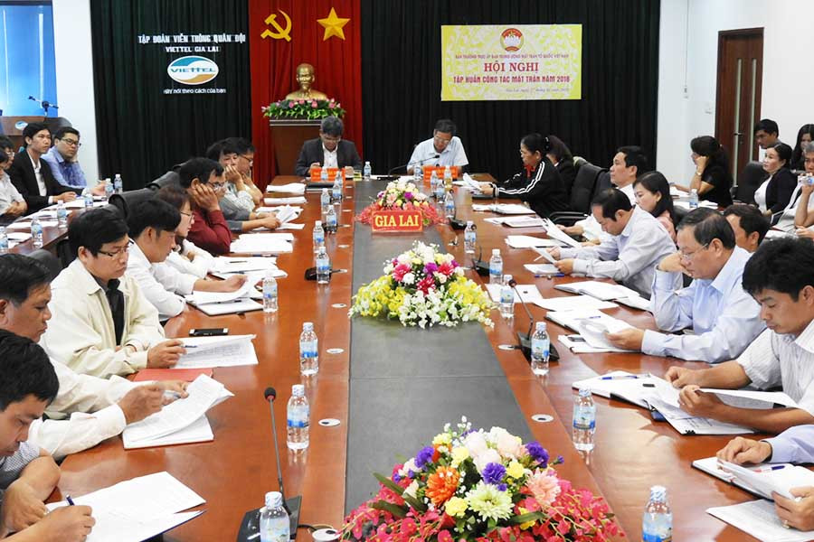  Đầu cầu trực tuyến tại Gia Lai. Ảnh: T.N