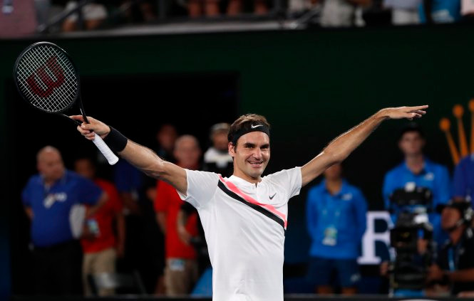  Federer tiếp tục phong độ ấn tượng ở Rotterdam mở rộng 2018. Ảnh: REUTERS