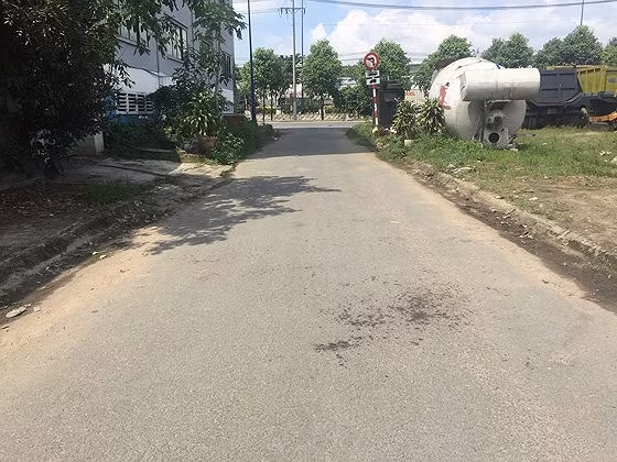 Đoạn đường nơi xảy ra vụ cướp. 