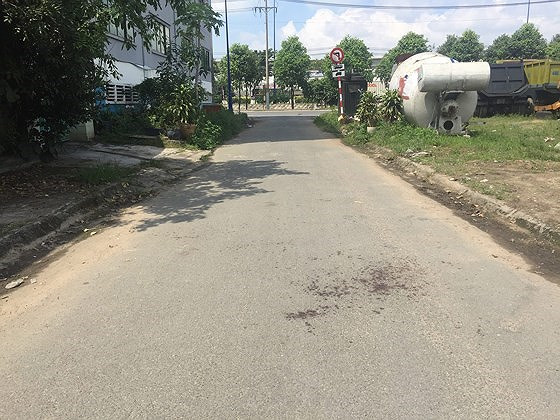 Đoạn đường nơi xảy ra vụ cướp. 