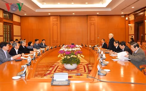 Tổng Bí thư nhấn mạnh, kết quả đón Tết Nguyên đán Mậu Tuất 2018 đã thể hiện ý Đảng, lòng dân.