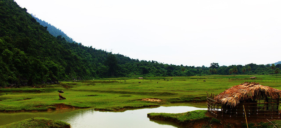 Non nước hữu tình một sớm hồ Noong, Hà Giang