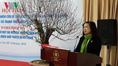  Hội thảo chia sẻ báo cáo kết quả nghiên cứu về sức khỏe tâm thần và tâm lý xã hội của trẻ em và thanh thiếu niên ở Việt Nam.