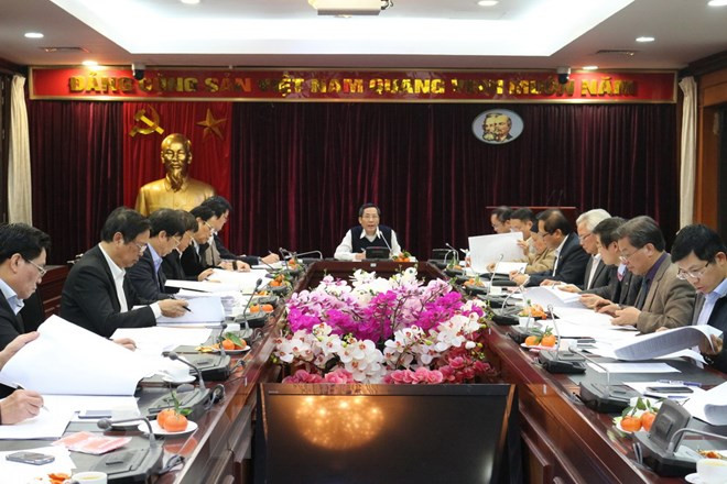 Họp Hội đồng chung khảo Giải Búa liềm vàng lần thứ hai-năm 2017.