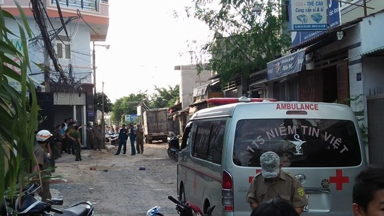 Công an phong tỏa khám nghiệm hiện trường